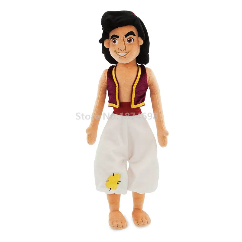 Aladdin 46cm Aladdin Prince Genie Rajah Tiger Abu обезьяна плюшевые куклы детские игрушки куклы для детей подарки 30-50 см - Цвет: Aladdin 46cm