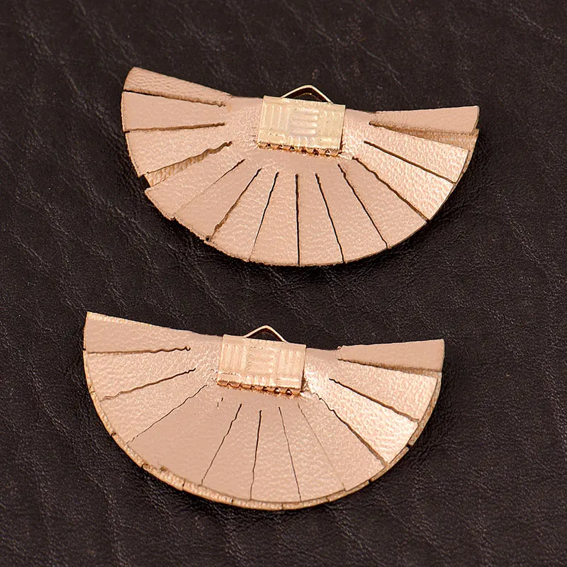 Кожаные медные золотые колокольчики MixColor в форме цветка веера 10 шт./лот замша для