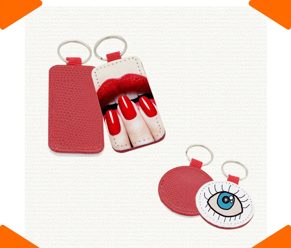 Пустые брелки для сублимации круглое кольцо ключей ювелирные изделия