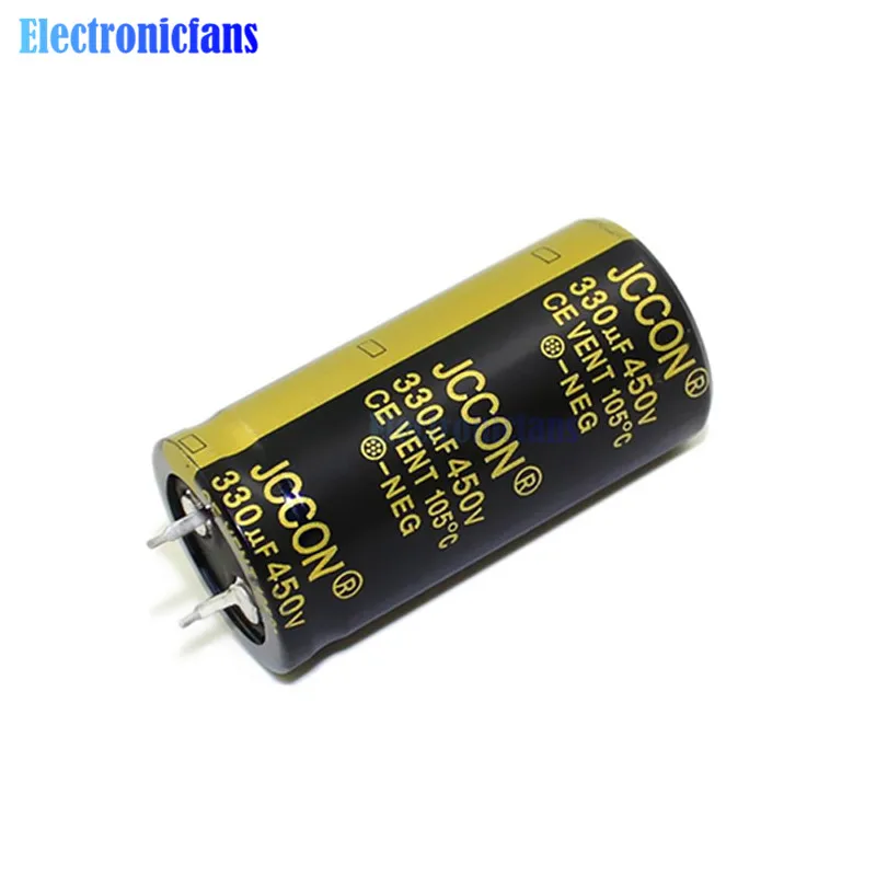 Diymore 450V 330 мкФ 25X50 мм Алюминий электролитический конденсатор с алюминиевой крышкой, высокая частота низкая ESR 450V330uF 25*50 мм сквозное отверстие конденсатор с алюминиевой крышкой