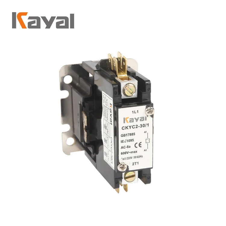Оригинальный магнитный контактор для кондиционера Kayal CJX9 UL Certicate 24 240V AC DP Contactor1P 2P