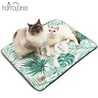 summer pet cooling mat ice silk dog bed for small medium large dog relief washable dog cat cushion indoor cold mat pet products