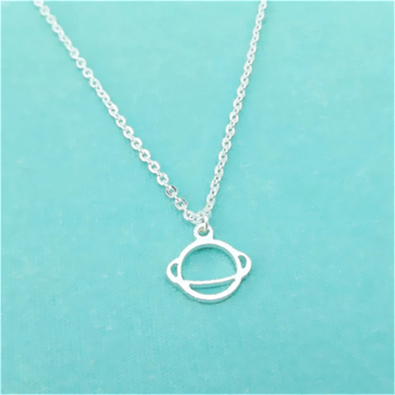 Ожерелье Saturn planet кулон в виде звезды для любителей космоса длинная цепочка