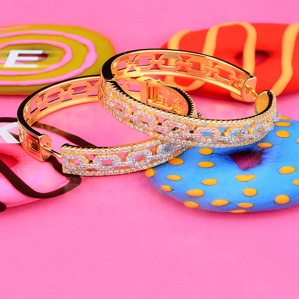 Женские свадебные серьги GODKI большие массивные кольца 56 мм с облаками и