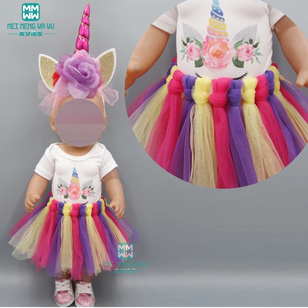 Игрушка Детская Одежда для куклы подходит 43 см Новорожденные куклы аксессуары День рождения платье принцессы