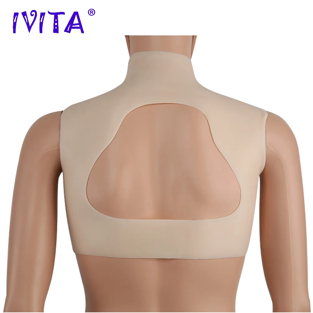 Искусственная силиконовая грудная форма IVITA Fake Boobs False для трансгендеров, кроссдрессеров, шимейлов, драг-квинов, улучшения косплея.