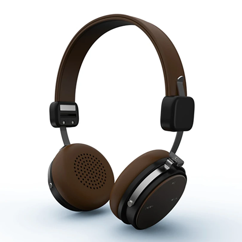 Aibesser на ухо bluetooth наушники Ретро стиль прочный материал складной носить верность