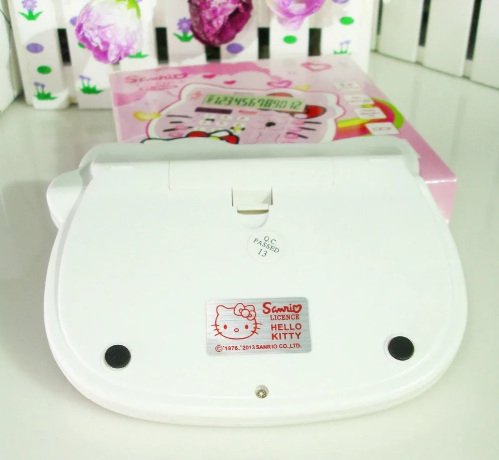 Новый милый Базовый Электронный калькулятор Hello Kitty 12 цифровых цифр розовый с