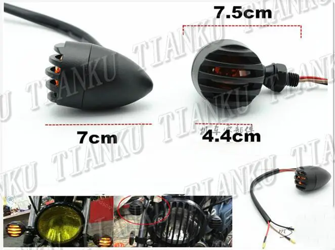 Универсальный металлический поворотник для Yamaha VStar 400 650 1100 1300 Virago Xv 250 535 750 Road Star