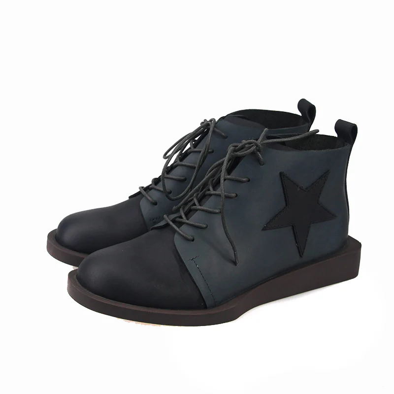 Женские ботильоны из натуральной кожи VALLU осенние полусапожки смешанных цветов с