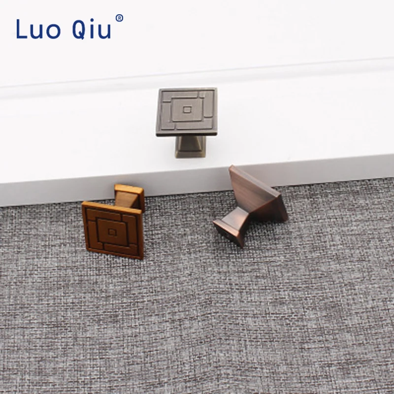 Ретро простая ручка китайский тип синяя бронзовая дверь шкафа шкаф ящик для