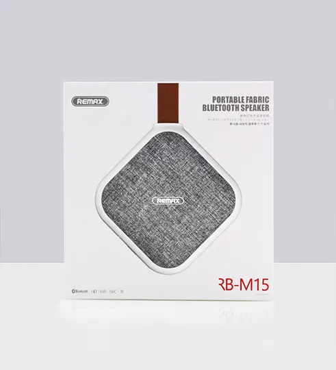 Портативный Bluetooth-динамик REMAX RB-M15 Bluetooth-колонка из ткани и кожи класс