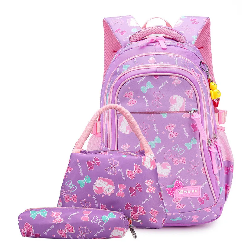 beautiful school bags for girls kids primary school waterproof kids backpack set cute korean book bag pink schoolbag