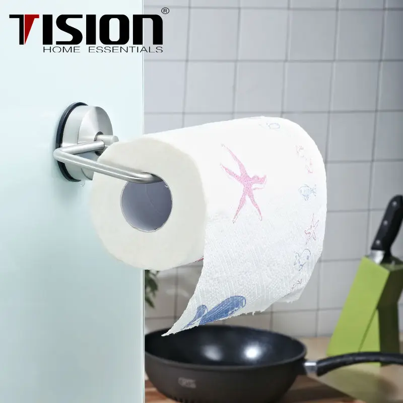 Присоска из нержавеющей стали держатель для кухонного полотенца рулон настенный