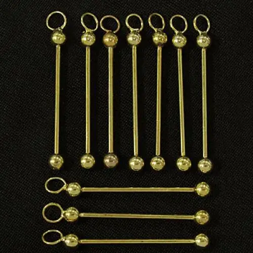 10 шт. DIY U Bead It сменный Кулон позолоченный металлический фурнитура|Инструменты и
