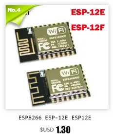 ESP8266 ESP01S ESP12E ESP12F ESP-12E ESP-01 ESP-01S ESP01 ESP-12F удаленный последовательный Порты и разъёмы WI-FI Беспроводной модуль 3,3 V SPI для Arduino