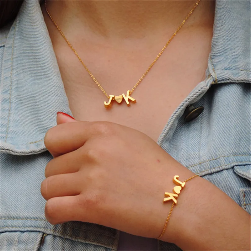 Модный маленький изящный браслет с сердцем надписью ювелирное изделие подарок