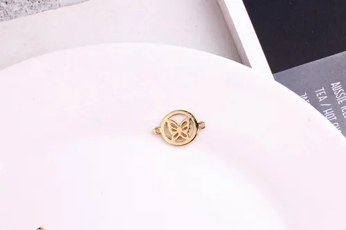 DIY серьги аксессуары сплав двойной висящий китайский галстук-бабочка серьги браслет кулон - Цвет: 05