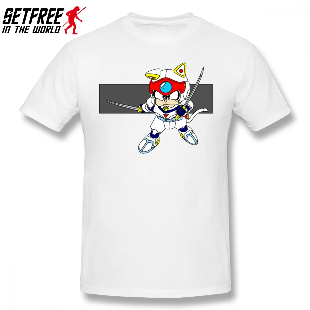 Мужская футболка Speedy Samurai Pizza Cats хлопковая Футболка с круглым вырезом и коротким