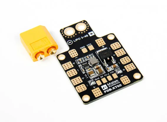 MATEK Mini Power Hub PDB XT60 распределительная плата с BEC 5 В/12 В для FPV Drone Quadcopter QAV210 QAV R X|Детали