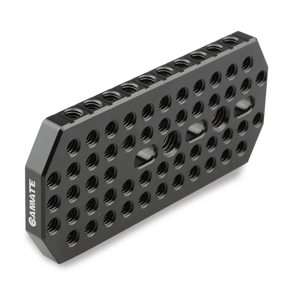 Алюминиевая верхняя Сырная пластина CAMVATE с резьбовыми отверстиями 1/4 20 дюймов и 3/8