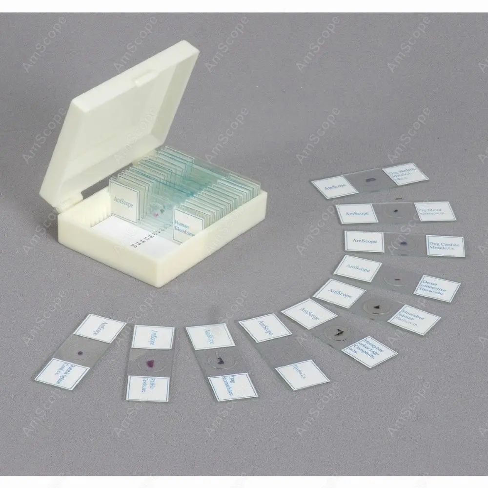 Студенческий микроскоп со стеклянными линзами амскоп с металлическим корпусом