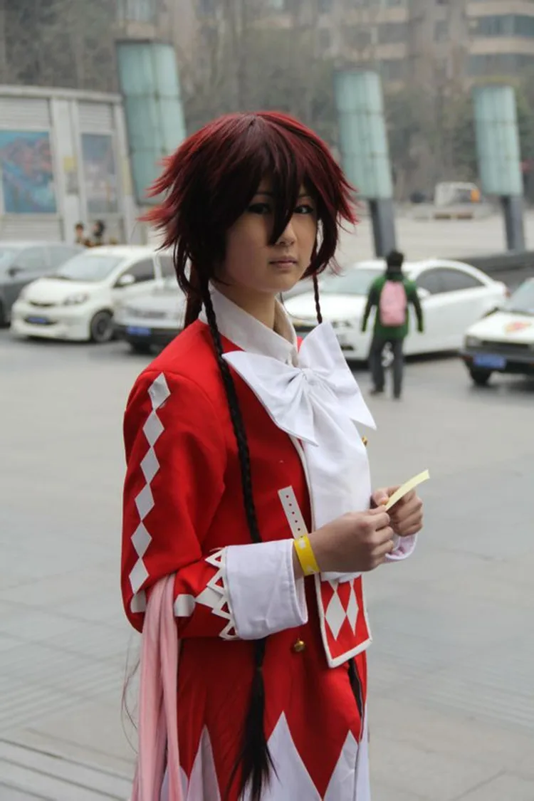 

Halloween Adult Japanese Anime Pandora Hearts Cosplay Alice Costumes Cloak+Shirt+Skirt+Bowknot