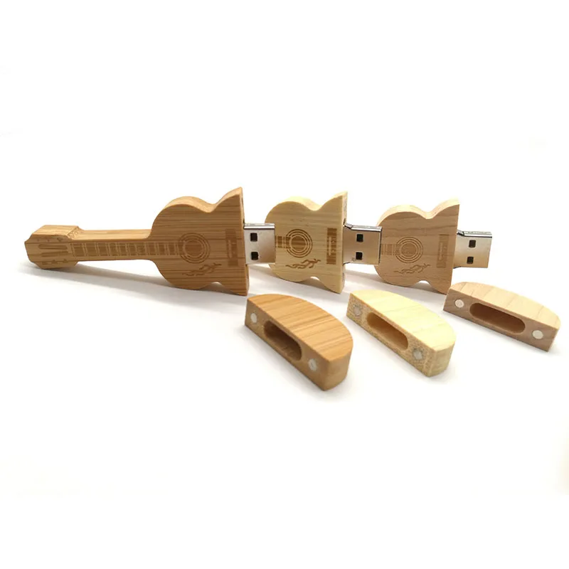 USB флеш-накопитель с деревянной гитарой 4 ГБ 8 16 32 64 | Компьютеры и офис