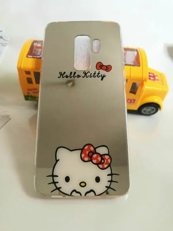 Note 8 note 9 For Samsung S9 Case Mirror Cartoon Hello Kitty Ring Holder Phone Plus S8 | Мобильные телефоны и аксессуары