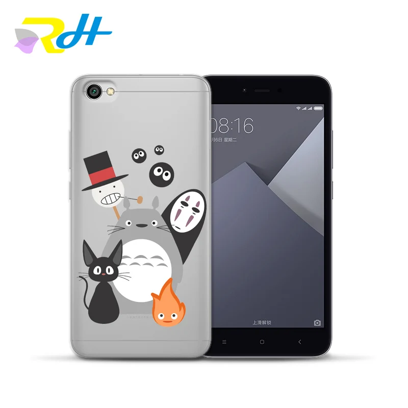 Силиконовый мягкий чехол для Redmi Coque Etui модная Милая крышка с изображением Тоторо