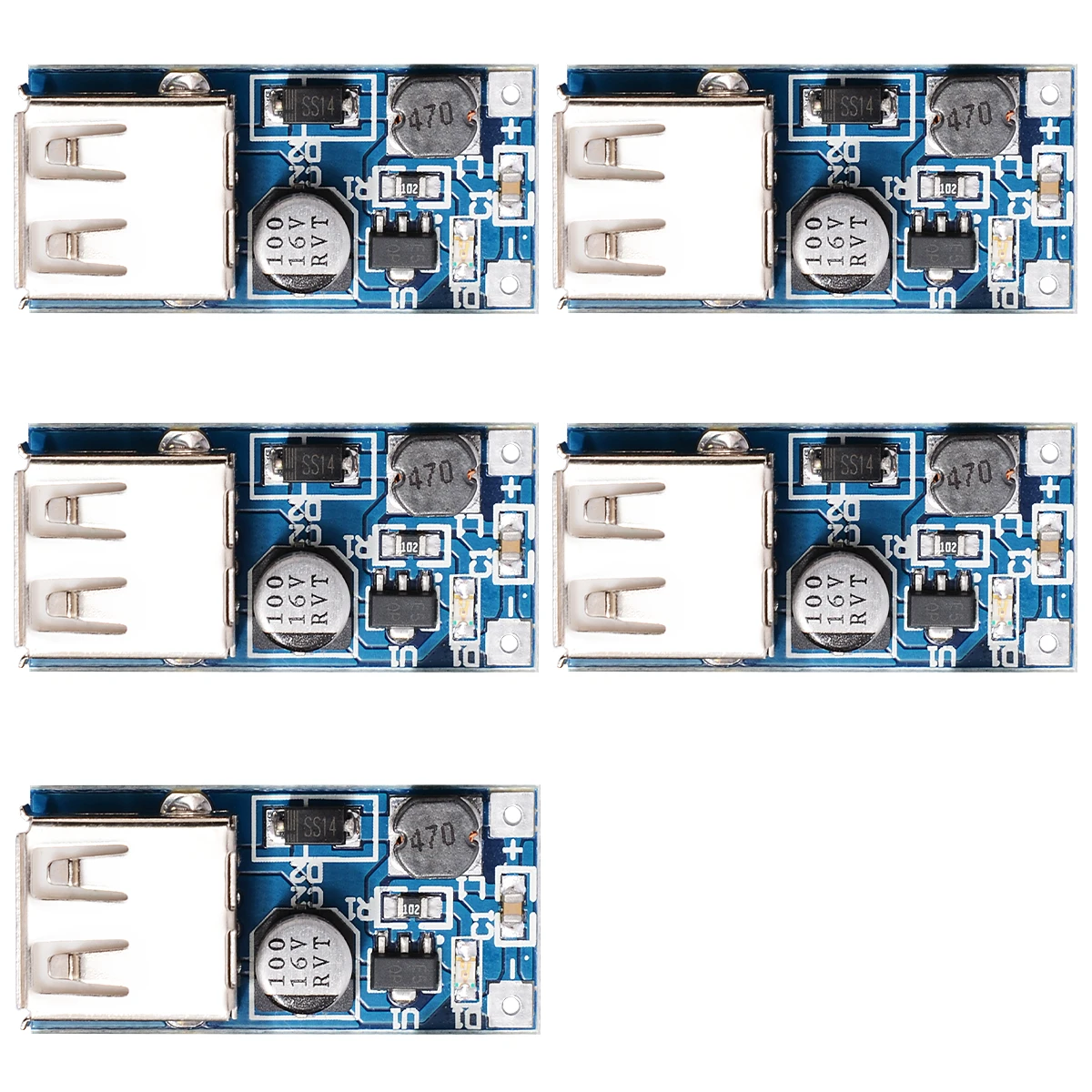 5x 0.9-5 В до 5 600mA DC-DC Step Up Повышающий Преобразователь Напряжения Модуль с USB Выход TE110