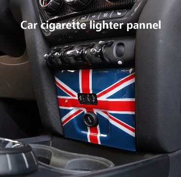 PC Union Jack AUX Зажигалка накладка чехол наклейка для mini cooper F60 земляк автомобиль-Стайлинг интерьера украшения