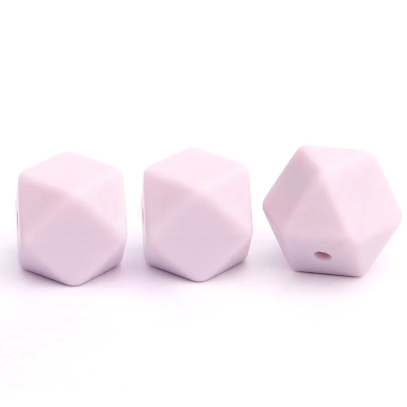 30 шт. силиконовые бусины для прорезывателя зубов 14 мм|beads colorful|silicone beadshexagon silicone beads