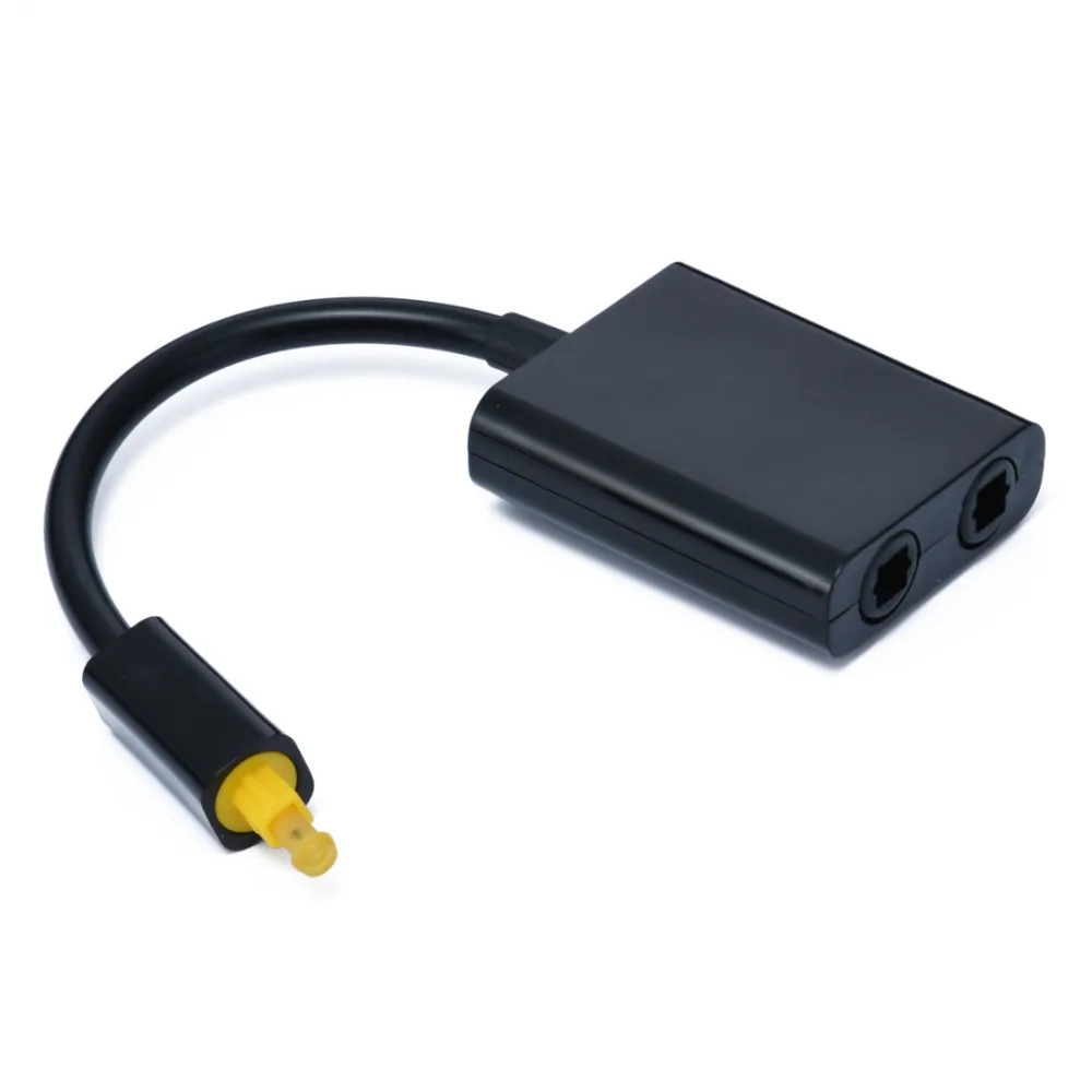 Высокое качество Toslink Оптическое волокно SPDIF 1 до 2 аудио кабель адаптер Y сплиттер