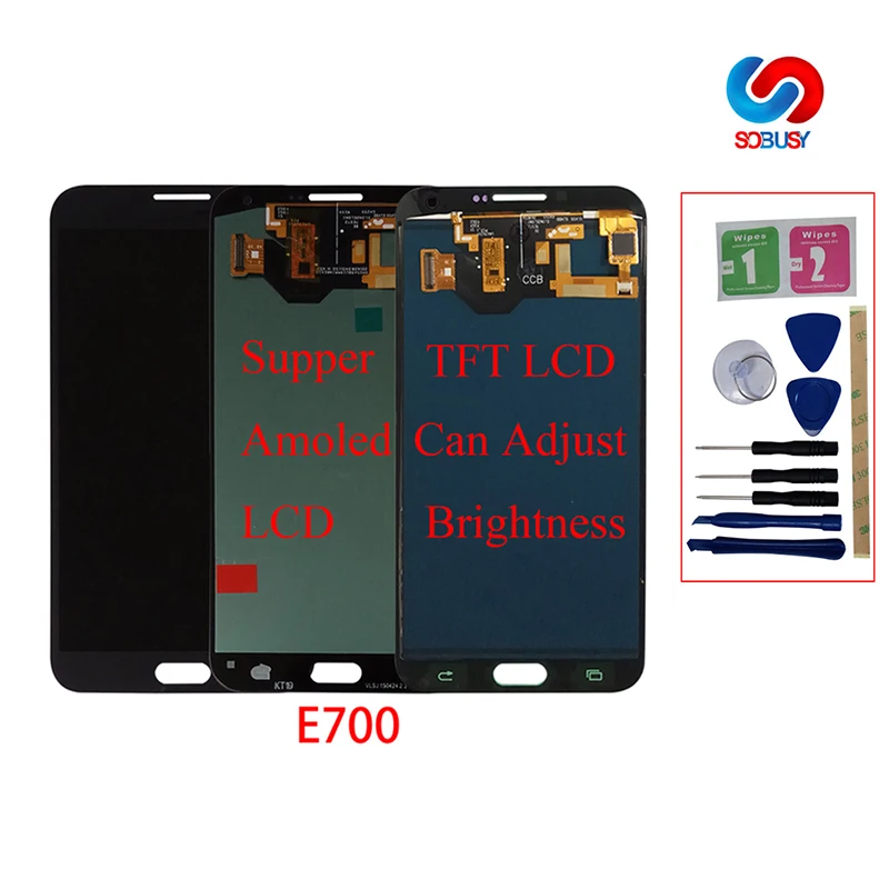 5.5&quot Super AMOLED LCD For Samsung Galaxy E7 E700 E7000 E7009 E700F E700H E700M Display Touch Screen Digitizer Assembly Parts | Мобильные