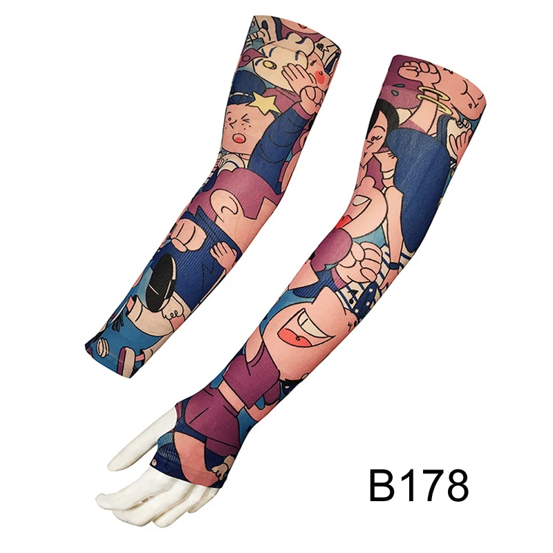 Нарукавники для мужчин и женщин 2 шт./лот имитация татуировки защита от