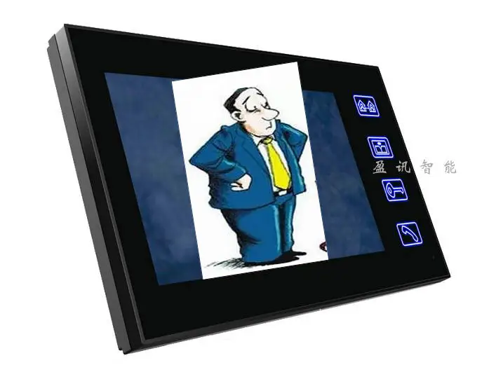Intecom TFT LCD 7 &quotдюймовый цветной экран монитор видео телефон двери биометрический