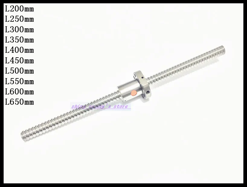 1 шт. шариковый винт SFU1605 RM1605 1605 l300мм рулонный с одинарной фланцевой шаровой