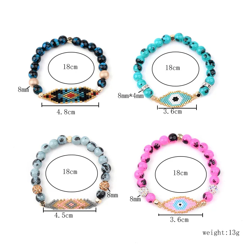 Женский браслет из натурального камня 4 цвета|Браслеты с шармами| |