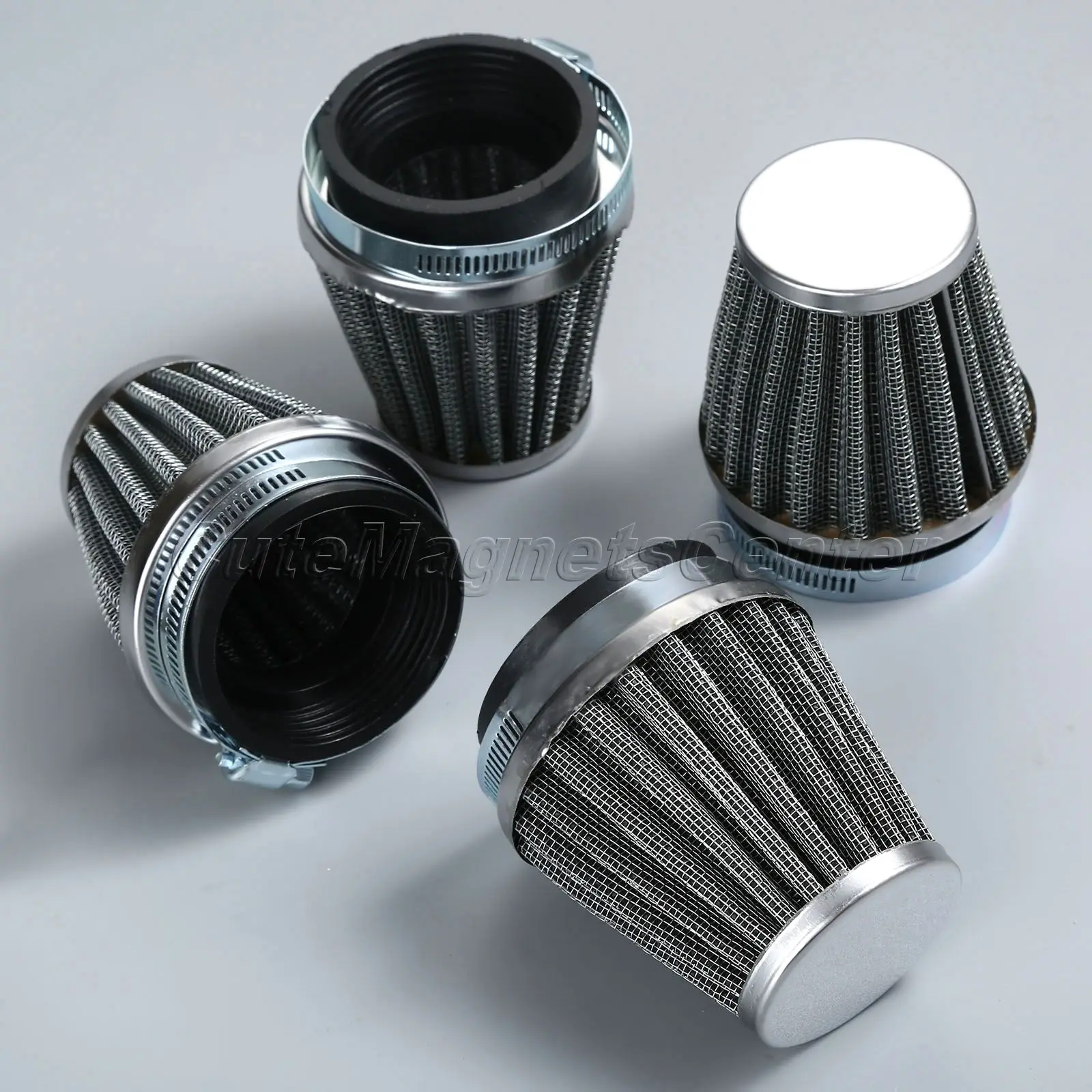 Mtsooning Двухслойный стальной фильтр 52 мм мотоциклетный газовый зажимный воздушный