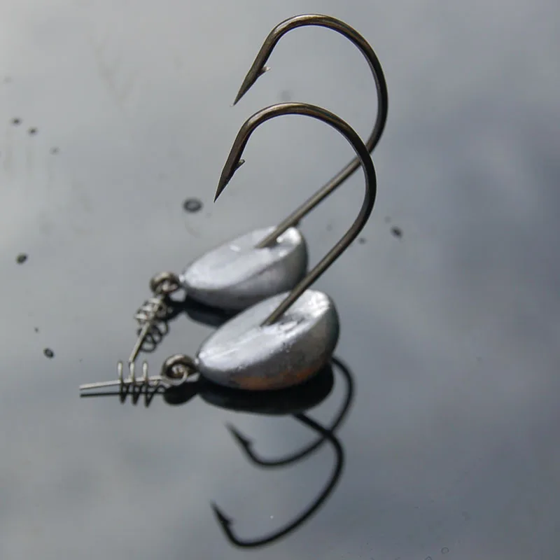 2 шт. рыболовные крючки 10/15/21 г crank hook worm hookhooks fishing