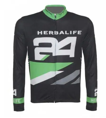 HERBALIFE 24 Cycling Jerseys Ropa Ciclismo Jersey Long Sleeve Sports Clothing Full Voyage Mondiale Bicycle long | Спорт и