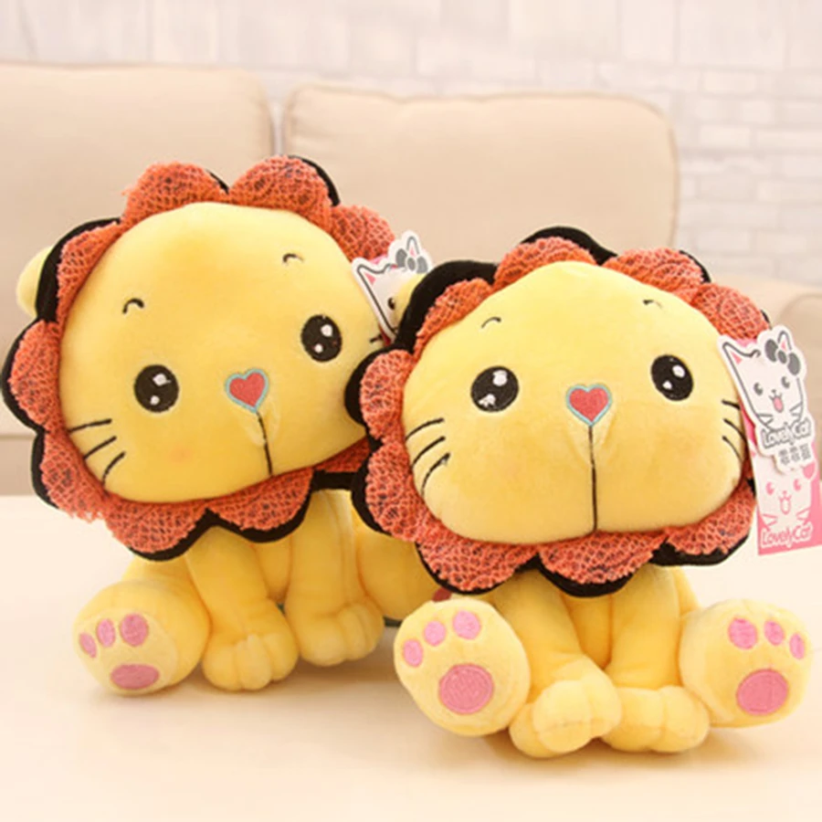 Mini Stuffed Animal Lion Soft Toy For Girls Birthday Gifts Children Baby Kawaii Cute Plush 70C0555 | Игрушки и хобби