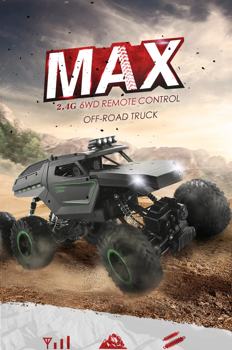 JJRC Q51 RC Автомобиль 2,4G внедорожник Макс 6WD RTR гоночный грузовик автомобиль шесть колес матовый пульт дистанционного управления скалолазание автомобиль игрушки