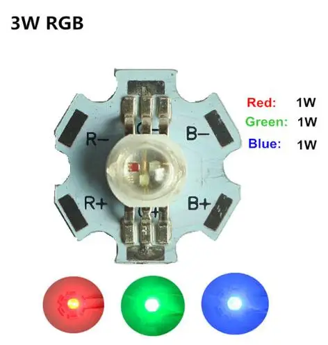 6PIN RGB Реальный полный светодиодный чип CREE 3W высокое Мощность Светодиодный лампа диоды для подавления переходных скачков напряжения rgb УФ-полный спектр светодиодный s чип для точечный светильник вниз светильник 10 шт - Испускаемый цвет: 6PIN RGB