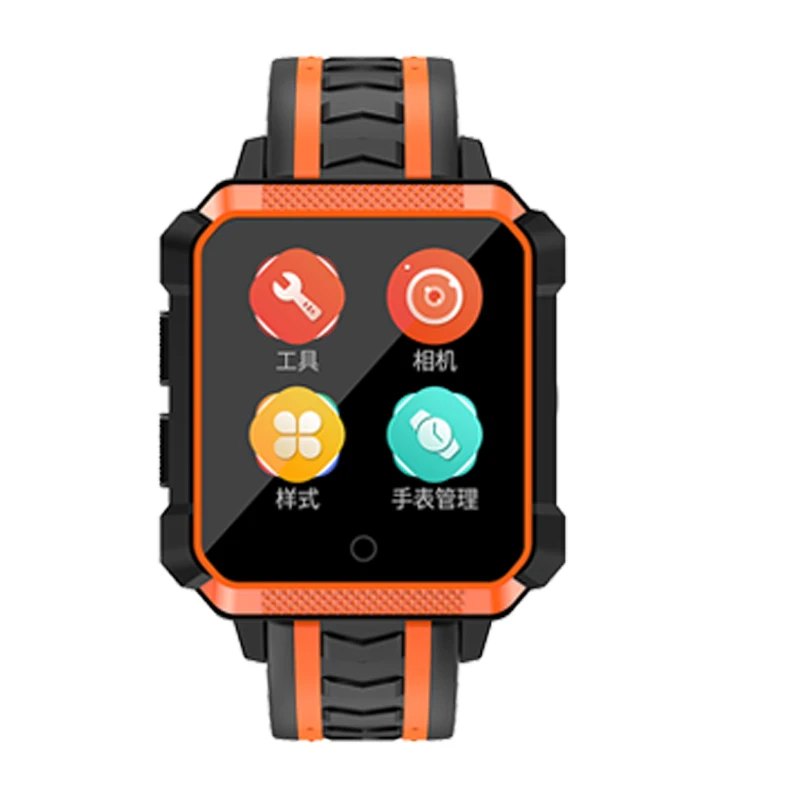 Оранжевый Смарт-часы FocusSmart H7 для мужчин, водонепроницаемые, gps, умные часы, Android, умные часы, 4G, умные часы, водонепроницаемые, напоминания о звонках, Ip68 - Цвет: Оранжевый