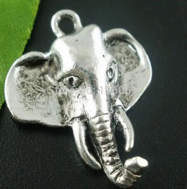 Винтажный серебряный браслет с подвеской в виде головы черепа божьей коровки