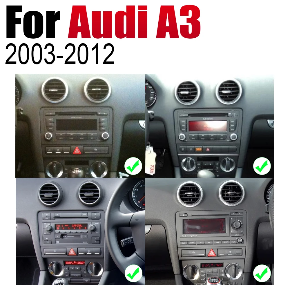 2 Din Автомобильный мультимедийный плеер Android радио для Audi A3 8P 2003~ 2012 MMI DVD gps Navi навигационная карта авто аудио bluetooth стерео