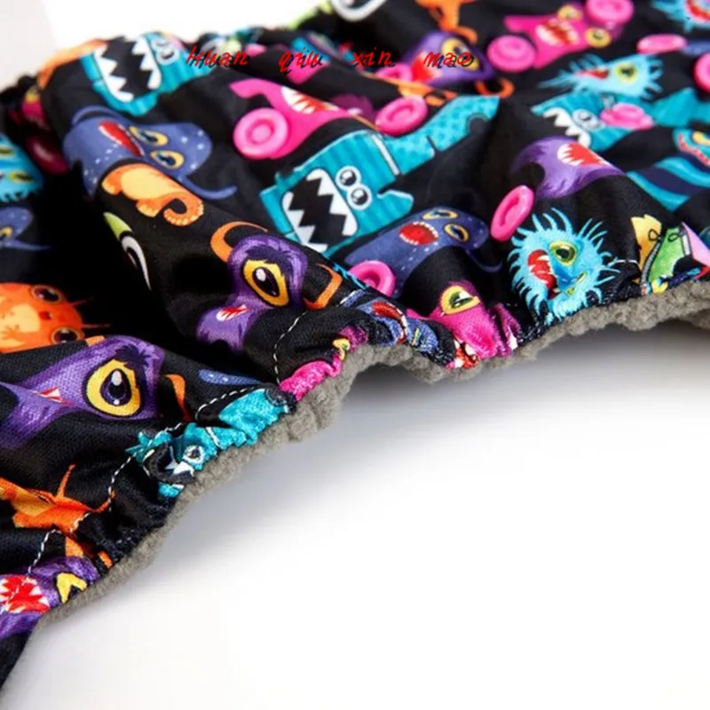 Детские подгузники из бамбука и угля стираемые тканевые многоразовые для