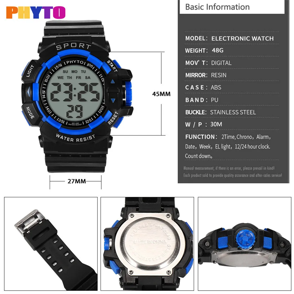 Часы otoky мужские военные часы Reloj Led цифровые спортивные наручные Мужские